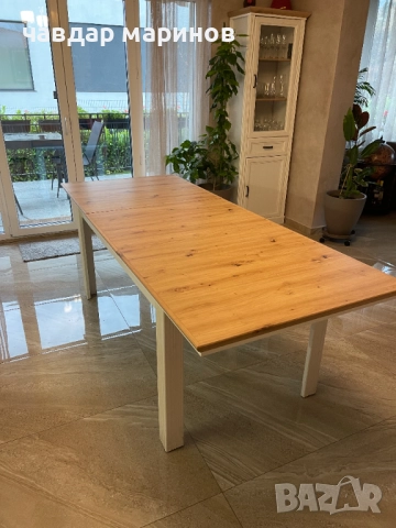 Разтегателна трапезна маса, холна маса, снимка 4 - Маси - 52347860