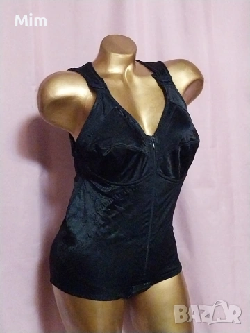 Моделиращо,сатенено,черно боди- ортеза за гръб 