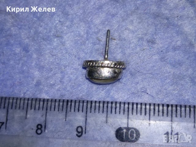 СРЕБЪРНА ФИНА СКЪПОЦЕННА АР ДЕКО МАРКОВА ОБЕЦА СРЕБРО 925 с ФАСЕТИРАНО БЯЛО КОТЕШКО ОКО 38207, снимка 14 - Обеци - 40931594