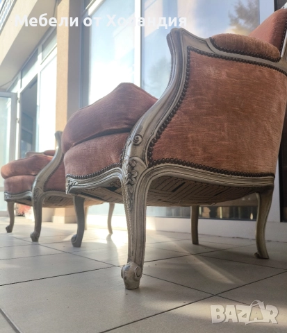 две солидни кресла Луи, снимка 6 - Дивани и мека мебел - 52824942