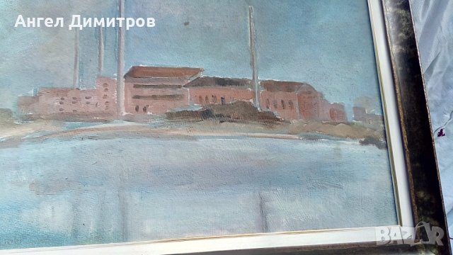 Георги Божилов Слона 1961 г маслена картина , снимка 6 - Картини - 41551078