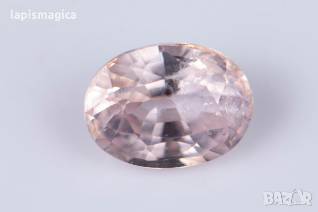 Оранжев сапфир 0.41ct само нагряван овален, снимка 1 - Други - 35666073