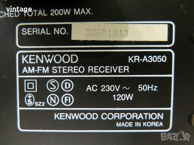 Kenwood KR-A3050, снимка 7 - Ресийвъри, усилватели, смесителни пултове - 36218195