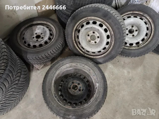 Джанти със зимни гуми 16 цола 4бр.за Volkswagen , снимка 3 - Гуми и джанти - 55739727