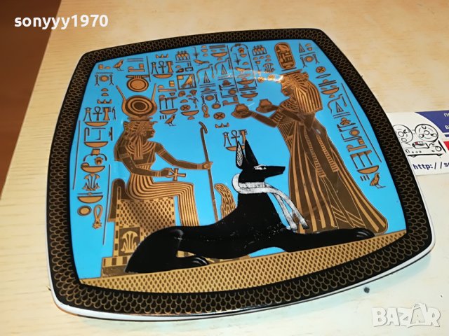 FATHI MAHMOUT MADE IN EGYPT-2-ЧИНИЯ 21СМ-0403231929, снимка 6 - Антикварни и старинни предмети - 39885743