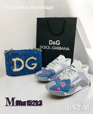 Дамски маратонки от естествен велур Dolce&Gabbana - Налични различни цветове Код D1138, снимка 3 - Маратонки - 47600290