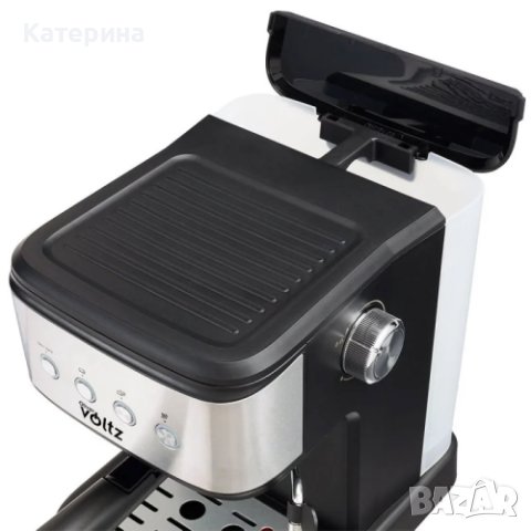 Кафемашина Voltz OV51171F, 20бара/1100W, Сива ; 2 години ГАРАНЦИЯ  , снимка 4 - Кафемашини - 44214766