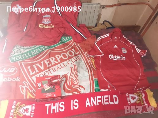Продавам футболни фанелки, шалове, екипи, шапка, знамена на Liverpool,Inter,Bulgaria и др, снимка 3 - Футбол - 41946980