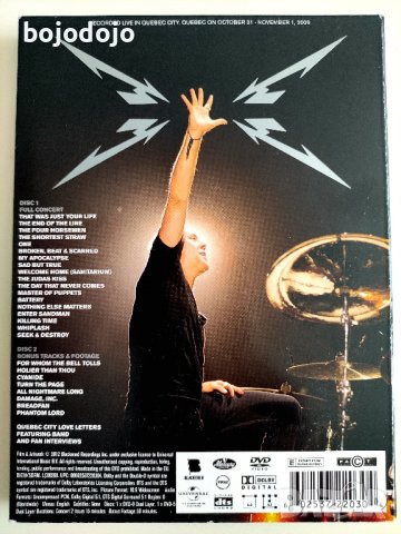 Metallica Quebec Magnetic , снимка 2 - DVD дискове - 44158550