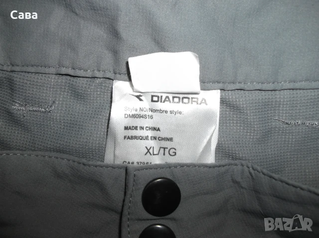 Къси панталони DIADORA   мъжки,ХЛ    /черни и сиви/, снимка 6 - Спортни дрехи, екипи - 37261387