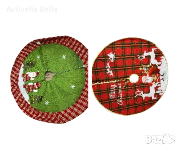 Празнично покривало за под елхата - Уют и стил за вашата Коледа, снимка 4 - Декорация за дома - 52564189