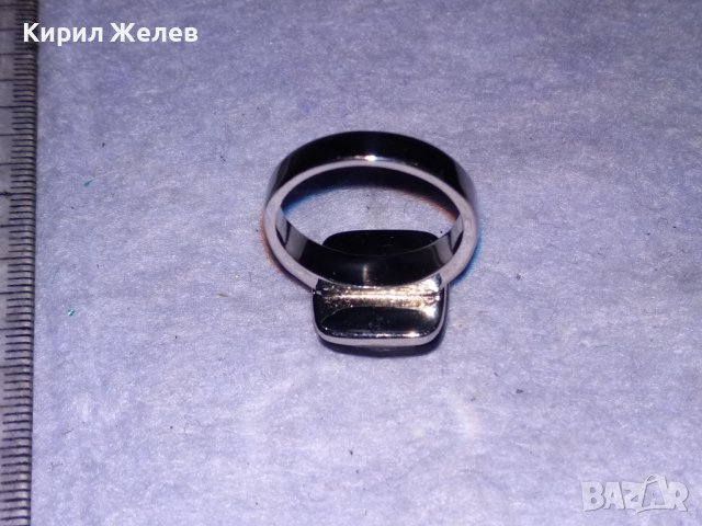 СТИЛЕН КРАСИВ СРЕБРИСТ КРИСТАЛЕН МОДЕН АРТ ПРЪСТЕН от БЛАГОРОДНА СТОМАНА 38648, снимка 8 - Пръстени - 41681649