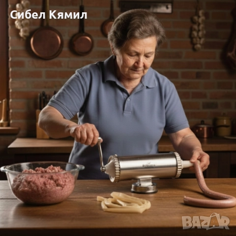 Пълначка за колбаси Bohmann BH 02-750 – Стабилна, удобна и идеална за домашни наденици, снимка 3 - Месомелачки - 52556889