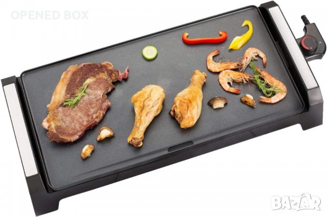 Senya SYCK-G021 - XL електрическа скара за 6 до 8 души, с незалепващо покритие 2200 W, черен цвят, снимка 1