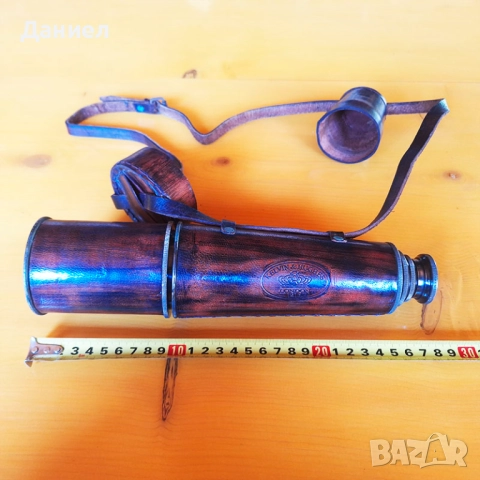 Далекоглед,  телескоп  от бронз с античен дизайн , снимка 4 - Морски сувенири - 43060835