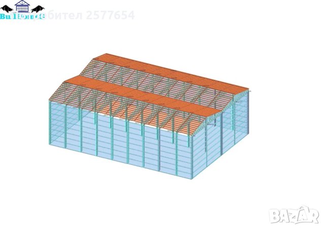 ЛИЗИНГ - Халета, Хале, Магазини, Магазин, Складове 560м2-20м х 28м х 8, снимка 3 - Строителни материали - 44159091