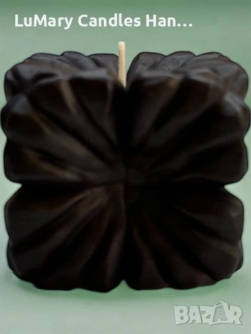 Свещ “ Черна елагантност”, снимка 2 - Декорация за дома - 53223174