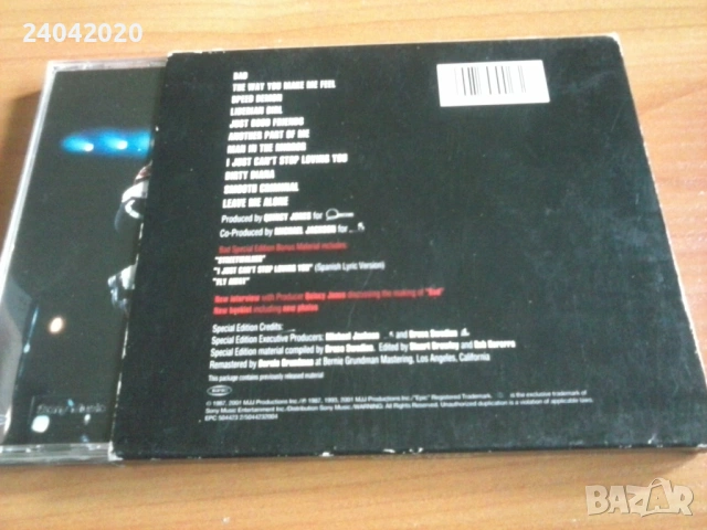 Michael Jackson – Bad Special Edition CD + bonus оригинален диск, снимка 2 - CD дискове - 53557367