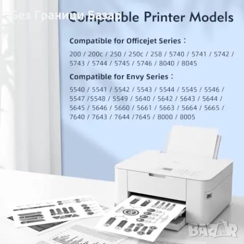 Нова HP 62XL черна касета за принтер Envy Officejet с чип 750 страници мастило печат офис, снимка 2 - Консумативи за принтери - 55931752