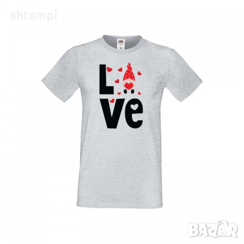 Мъжка тениска Свети Валентин Love Gnome, снимка 2 - Тениски - 35713621