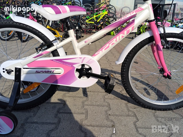 SPRINT Велосипед 20" CALYPSO бял, снимка 3 - Велосипеди - 53773087