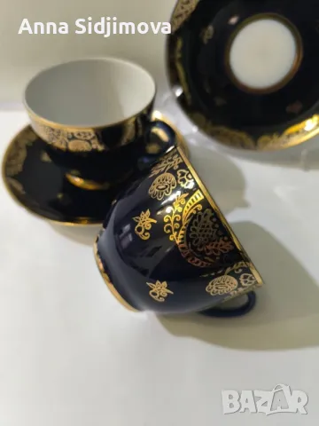 Руски порцелан ЛФЗ двоен сет за чай , снимка 1