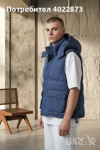 Мъжки Син Карго Елек , снимка 4 - Спортни дрехи, екипи - 51917729