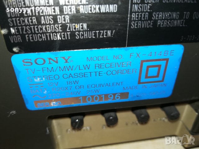 SONY-АНТИКА MADE IN JAPAN 1510211705, снимка 4 - Ресийвъри, усилватели, смесителни пултове - 34475879