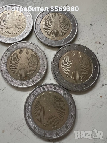 Изключително рядка монета 2€ монета от Германия, изсечена в първата година на приемането на еврото к, снимка 2 - Други услуги - 53440177