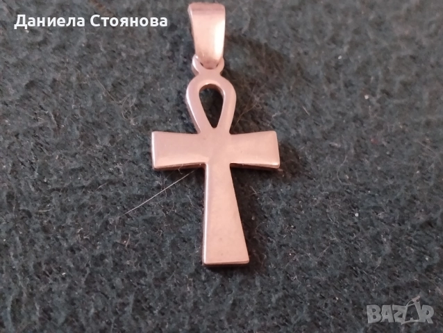 Сребърен египетски кръст "ключ за живота"