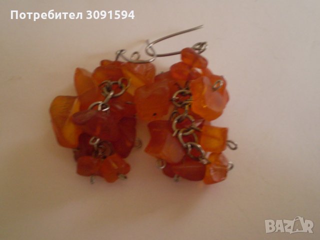 Руски кехлибарени обеци от 90-те, снимка 8 - Антикварни и старинни предмети - 35979801