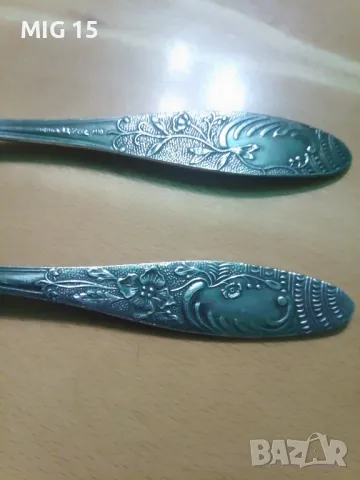 Комплект стари лъжички за захар., снимка 5 - Антикварни и старинни предмети - 48031972