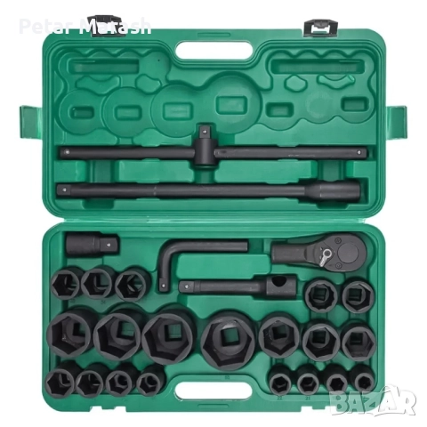 Камионджийско гедоре 26 части KraftWorld – 3/4″ & 1″, ударни вложки 21–65 мм, снимка 3 - Гедорета - 51452218