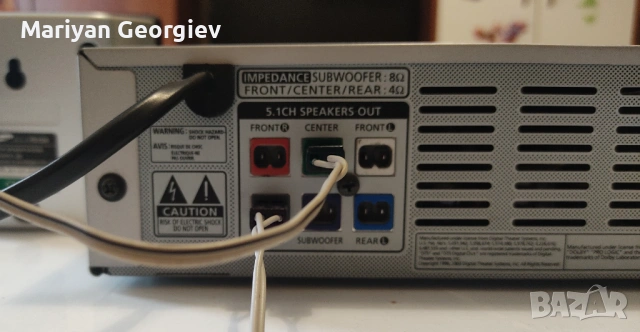 Система домашно кино Samsung HT-Q9 (DVD/5.1) – С дистанционно, снимка 6 - Плейъри, домашно кино, прожектори - 53563867