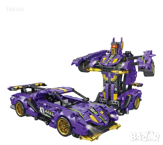 Конструктор Трансформер кола - робот 2, снимка 3 - Конструктори - 49421728