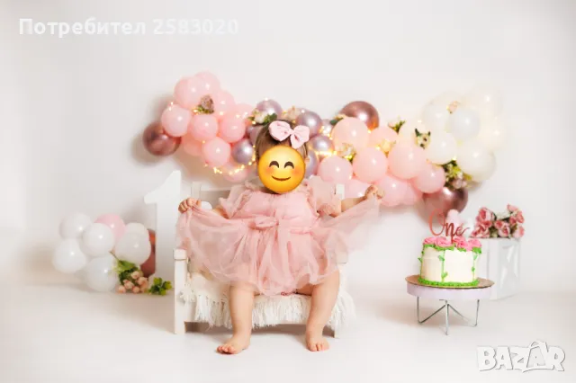 Детска рокля, снимка 3 - Бебешки рокли - 48847423
