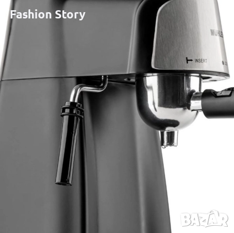 Комплект еспресо машина MUHLER MCM-33 + 2 стъклени чаши Luigi Ferrero Caffeina 80ml FR-8012 ПОДАРЪК, снимка 9 - Кафемашини - 52216350