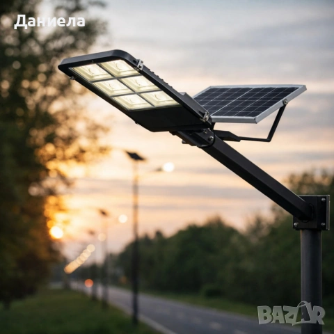 Соларна улична лампа Lylu 2400W с отделен панел и дистанционно управление, снимка 2 - Соларни лампи - 53783336