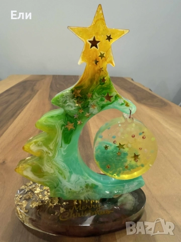 Ръчно изработена светеща коледна елха за декорация, снимка 7 - Декорация за дома - 52594923