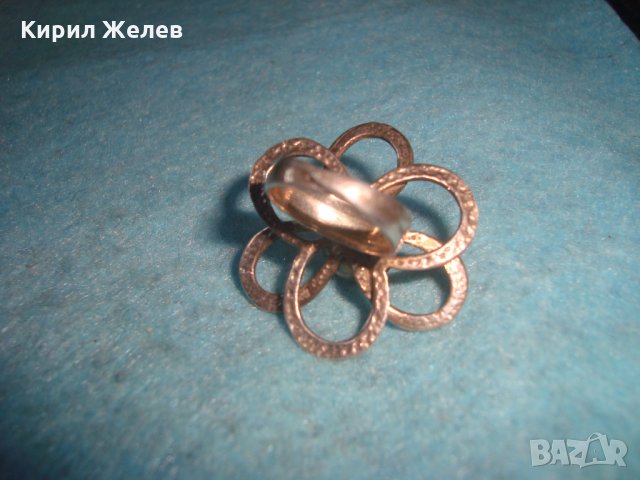 СРЕБЪРНО ЦВЕТЕ - ФЛОРАЛЕН АРТ ДИЗАЙНЕРСКИ СРЕБЪРЕН РЕГУЛИРУЕМ ПРЪСТЕН БИЖУ ВИСОКА ПРОБА СРЕБРО 25102, снимка 14 - Пръстени - 35828522