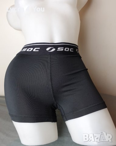 SOC M/L (EU 38) черен дамски спортен боксер/къс клин, снимка 3 - Клинове - 41638383