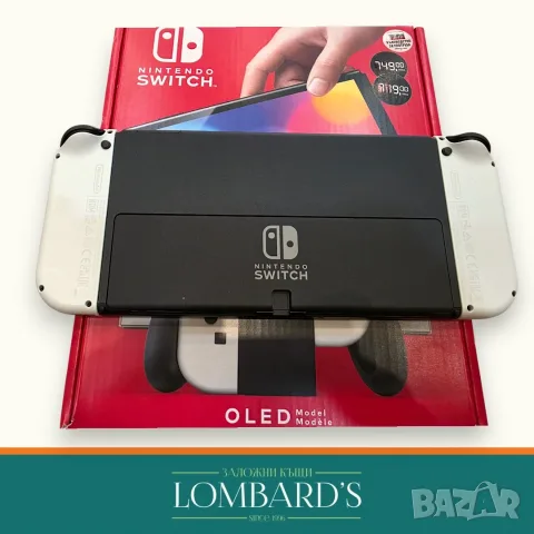 Nintendo Switch OLED пълен комплект 64GB бяло, N: 42409, снимка 2 - Nintendo конзоли - 56213675