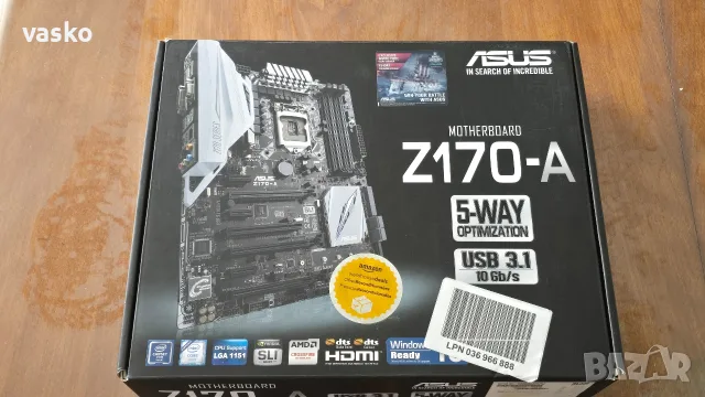 Asus Z170-A + Intel I7 6700k