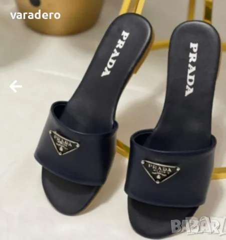 Дамски чехли 36-41 Prada, снимка 2 - Чехли - 49155995