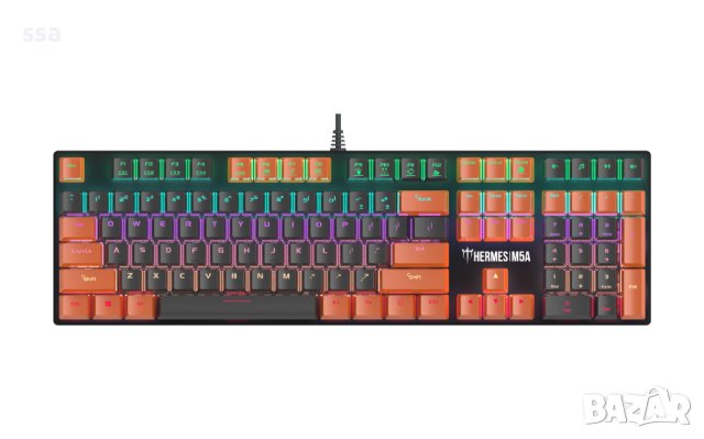  Gamdias механична клавиатура Gaming Keyboard Mechanical - HERMES M5A, снимка 1 - Клавиатури и мишки - 41364604