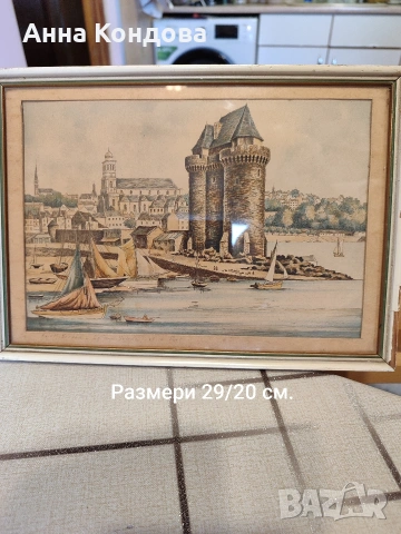 Винтидж рамкирана картина 