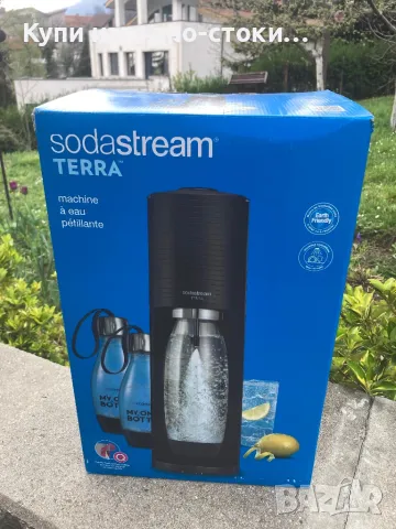 SodaStream Terra машина за газиране на вода, черен, снимка 2 - Друга електроника - 49981659