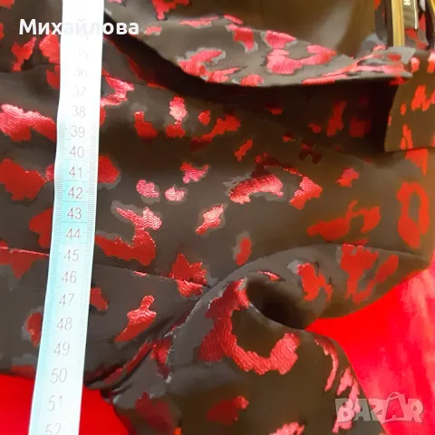 Черно сако с копринена бродерия, снимка 2 - Сака - 49422470