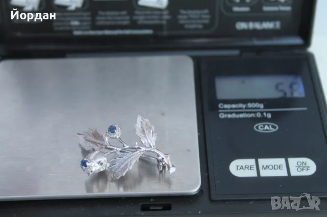 Сребърна брошка , снимка 8 - Други - 50413324