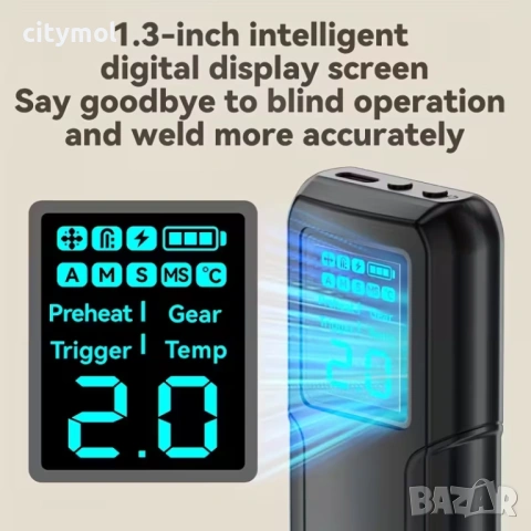Апарат за точково заваряване, запояване на батерии, 1,8" LCD дисплей, 11 режима, 810А, снимка 2 - Поялници и запояване - 53598519